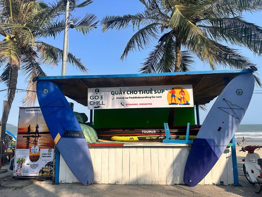 Quầy SUP Go N Chill tại bãi Mân Thái